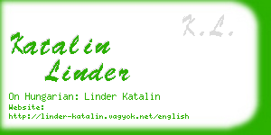 katalin linder business card